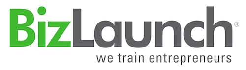 BizLaunch logo with a modern design. BizLaunch is a platform that offers free resources, guides, and online courses for entrepreneurs and small business owners. The background is plain white, creating a clean and focused learning environment.