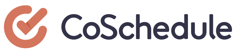 CoSchedule Academy logo with a modern design. CoSchedule Academy is a platform that offers online courses and resources for content marketing and social media management. The background is plain white, creating a clean and focused learning environment.