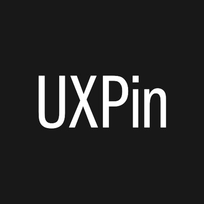 UXPin logo with a modern design. UXPin is a platform that offers online courses and resources for UX design and prototyping. The background is plain white, creating a clean and focused learning environment.