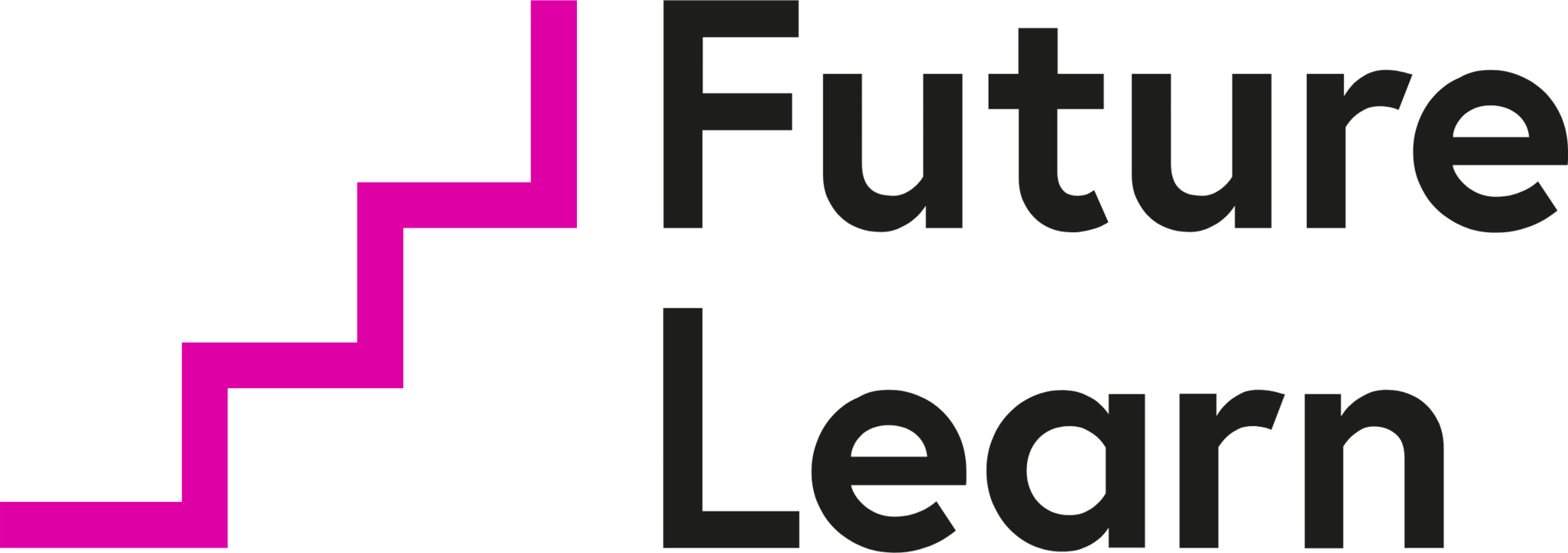 FutureLearn logo with a modern design. FutureLearn is a platform that offers online courses and resources for learners in various fields. The background is plain white, creating a clean and focused learning environment.