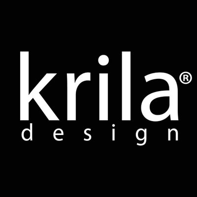 Krila Design logo with a modern design. Krila Design is a platform that offers online courses and resources for design and development. The background is plain white, creating a clean and focused learning environment.