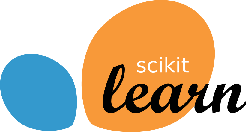 Scikit-learn logo with stylized design. Scikit-learn.org Tutorials provides free, comprehensive guides and resources for machine learning using the Scikit-learn library. The background is plain white, creating a professional and educational atmosphere.
