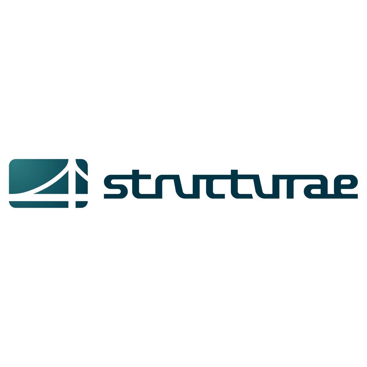 Structurae – Engineering logo with a modern design. Structurae offers a variety of engineering resources and tools for students and professionals. The background is plain white, creating a clean and focused learning environment.
