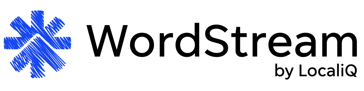 WordStream Academy logo with a modern design. WordStream Academy is a platform that offers online courses and resources for PPC advertising and digital marketing. The background is plain white, creating a clean and focused learning environment.